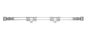 Metro MAX4-L42-2S Stackable Shelf Ledge (Back) for MetroMax 4 Industrial Plasti