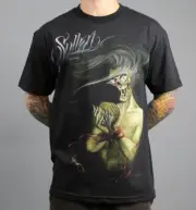 Sullen Artistic Bondage Men's Black Shirt Tattoo Skull Paintbrush Medium