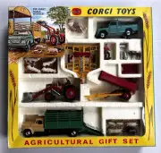 CORGI AGRICULTURAL GIFT SET 5 Collectable Die-Cast Farm Equipment Complete NOS