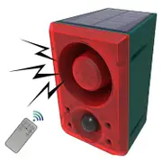 Outdoor Solar Motion Sensor Alarm With Remote Control, 130db Sound Light Alarm Siren Sound Alarm Se Photo Color