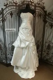 NC19 JAMES CLIFFORD J21032 DIAMOND WHITE SZ 4 $1400 WEDDING BALL GOWN DRESS