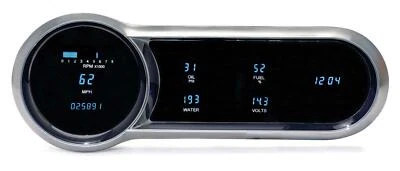 Dakota Digital 53-54 Chevrolet Car Dash Gauges w/clock VFD3-53C-C LS (for: Chevrolet)