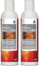 2 x Crystal Clear Hot Glass Cream Cleaner Cleans and Restores Wood Heater Windows and Doors Removes Soot, Tar and Creosote with Ease Helps Reduce Soot, Tar & Creosote Build Up