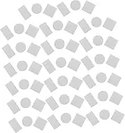 60pcs Double Sided Adhesive Tapes Strong Mounting Tapes No Cutting Needed Peel and Stick Round Rectangular Tapes for Security Office Home Accessories
