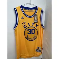 在飛比找蝦皮購物優惠-adidas  curry 勇士隊叮噹復古球衣