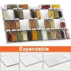4 Tire Expandable Spice Rack Drawer Organiser 2 Pack Kitchen Cupboard Storage