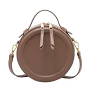 Crossbody Bag For Women Luxury Handbags Bags Designer Pu Leather Round Small Shoulder Female Zip Purse Women's Bags & Handbags