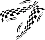 6PCS Racing Motorhome Car Body Decor Stickers Graphic Vinyl Stripe for Camper RV Decals Van Horsebox Caravan Sticker Accessories,Glossy Black