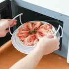 Microwave Holder Novelty Cooking Foldable Design Steam Shelf Pp Material