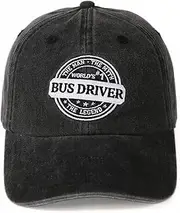 [INNObeta] School Bus Driver Appreciation Gifts Cap for Women, Adjustable Embroidered Baseball Hat for Christmas - The Man The Myth The Legend Grey