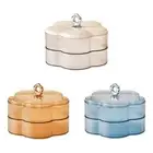 2 Layer Jewelry Box Serving Dish for Dried Fruits for Spring Festival Party