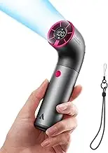 Aecooly Portable Handheld Fan, Powerful Turbo Mini Fan, 19000 RPM High Speed Aero Ultra, 15H Max Cooling Time, 7 Gears Aluminum Case, Pocket Personal Small Gifts for Women Travel Essentials - Grey