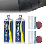 Strong Foundry Glue,Metal Repair Glue,Foundry High Temp Weld Easy to Use, Professional, Castings for Metal Castings (2 pcs)