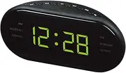 Alarm Clock Radio, LED Digital Clock Screen Alarm Clock with AM and FM Radio Function Suitable for Bedroom Office Kitchen,D