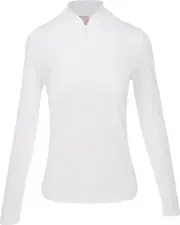 Ben Hogan L/S � Zip Sun Bright White Shirt Women