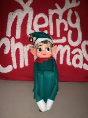 RARE ORIGINAL Elf on the Shelf pixie from Japan Circa 1950’s *DEFECT READ*