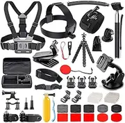 [croch] 50 in 1 Action Camera Accessories Kit Compatible with GoPro Hero10/9/8/7/6/5/4, GoPro Max, GoPro 2018 Session Fusion, Insta360, DJI Osmo Action/Action 2, AKASO