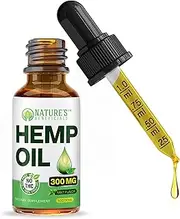 Organic Hemp Oil Extract Drops 300mg - Ultra Premium Pain Relief Anti-Inflammatory, Stress & Anxiety Relief, Joint Support, Sleep Aid, Omega Fatty Acids 3 6 9, Non-GMO Ultra-Pure CO2 Extracted