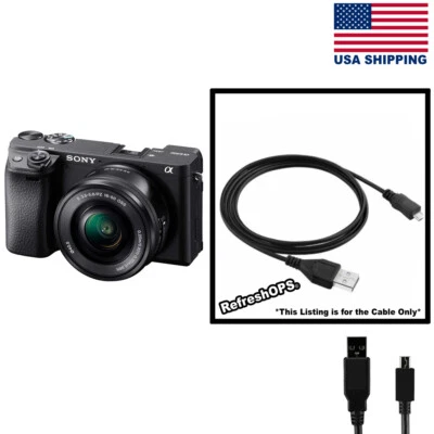 Sony Alpha a6400 Mirrorless Digital Camera USB Cable Transfer Cord Replacement