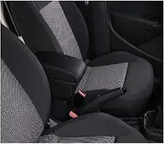 Auto Armrest Box for Opel for Corsa D Car Armrest Storage Box Interior Modified USB Car Interior Armrest Box Car Accessories(Black,A3)