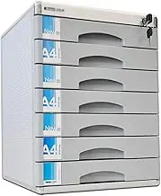 7-Layer File Cabinet Drawers Can Be Locked, Desk Stationery Extension File Manager, Used for A4 Paper, Magazines, Documents and Documents (Size : 30×36×40.5cm)