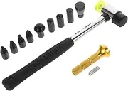 Zerodeko 1 Set Paintless Dent Repair Tool Kit Auto Removal Hammer Hammer Repair Pen Heads Dent Fix Tools for Cars Efficient and Safe Random Color
