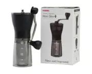 Hario Mini Mill Slim Plus Coffee Hand Grinder Transparent Black Ceramic Burrs