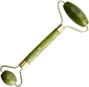 OR-JR-3 Facial Massager Double Sided Face Roller Natural Jade Massage Stone Beauty Tool for Face Neck Toning Firming Serum Application (1Pc)