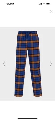 Peter Alexander Navy Check Flannelette Pj Pant Men’s XS New with Tags Navy
