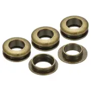 10mm(2/5 Inch) Brass Hole Eyelets, 4 Pcs Arc Surface Grommets, Bronze