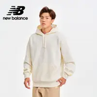 在飛比找PChome24h購物優惠-【New Balance】SDS厚磅連帽長袖上衣_男性_米杏