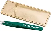 Tweezerman Emerald Shimmer Mini Slant Tweezer with Case