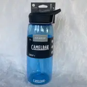 CamelBak Eddy+ 32 oz (1L) Water Bottle — “ Flip, Bite, Sip” True Blue Color