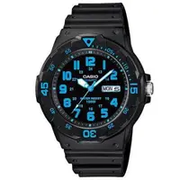 在飛比找森森購物網優惠-【CASIO】 潛水風DIVER LOOK指針錶-黑面藍刻度