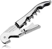 AIMALL Waiters Friend Corkscrew Stainless Steel Wine Bottle Opener Screw Knife Bar | Multi-Function Wine Opener with Foil Cutter | Compact Beer Bottle Opener | Professional Bar Tool
