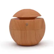 130ml Portable Round USB Air Humidifier Ultrasonic Aroma Diffuser Mist Maker with LED Night Light for Car Home Office