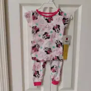 Disney Baby Minnie Mouse Pajama Sleep Pant Set 12 months New