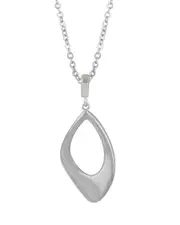Bloomingdale's Fine Collection Polished Freeform Openwork Pendant Necklace in Sterling Silver, 18 OS
