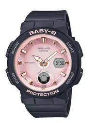 在飛比找Yahoo!奇摩拍賣優惠-【萬錶行】CASIO  BABY G 粉紅沙灘 防震雙顯電子