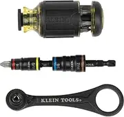 Klein Tools A-85515HD Flip Socket Mini Ratchet and Multi-Bit Driver 3-Piece Set