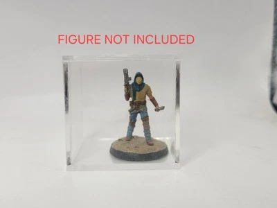 Display Case Clear Miniature Figure Storage for Fallout 2x2x2