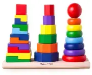 Melissa & Doug Geometric Stacker Kids/Childrens Interactive Play Toy 2+