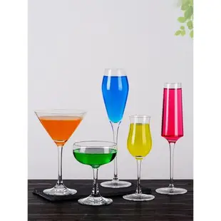 水晶雞尾酒杯子家用個性創意玻璃高腳杯香檳杯瑪格麗特酒杯三角杯