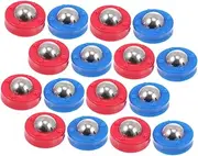 WHAMVOX Shuffleboard Table Accessories 16pcs Mini Balls Rolling Beads Football Game Supplies Easy to Carry Store Perfect Present