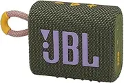 [JBL] JBL Go 3: Portable Bluetooth Speaker with Built-in Battery, Waterproof and Dustproof, Green