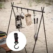 Rail Outdoor Cookware Hanging Rack Hook S Hooks Tent Towels 1Pcs Utensil