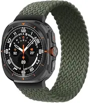 LDCBFTR For Samsung Galaxy watch Ultra Strap 47mm Accessories Sport Nylon Braided solo loop correa bracelet Galaxy watch 7 Ultra band WFJ, L