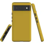 For Google Pixel 6 Case, Shielding Back Cover,Metallic Gold