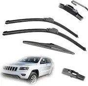 22" 21" 12" Front Rear Window Windscreen Wiper Blades Brushes Cutter Accessories,For Jeep Grand,For Cherokee WK2 2011 2012 2013