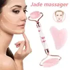 Jade Face Massagers Roller Gua Sha Board Facial Beauty Tool Anti Ageing vePNS